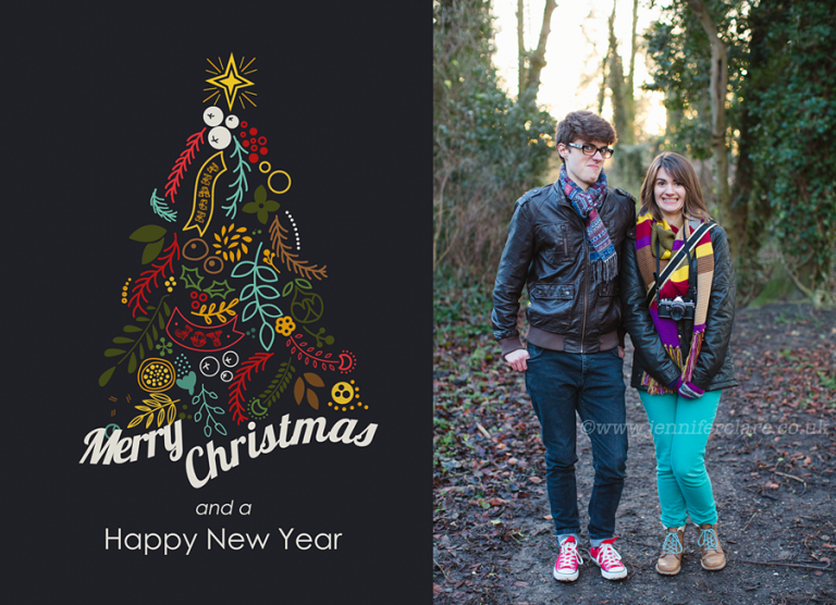 Christmas card; Derby photographers family photo